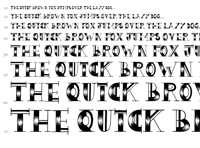 Love Hue font waterfall